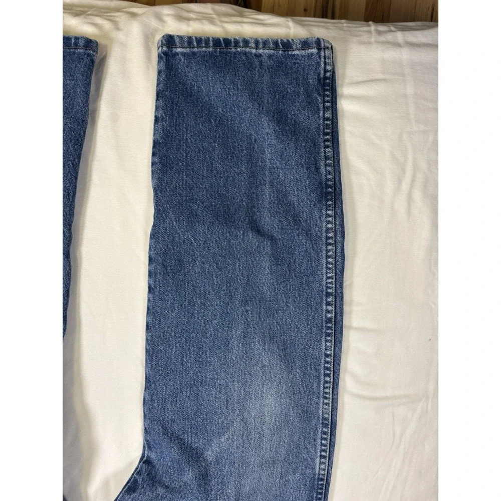 Vintage Wrangler Cowboy Cut Blue Jeans Mens Size 36x30 Blue Denim 13MWZ